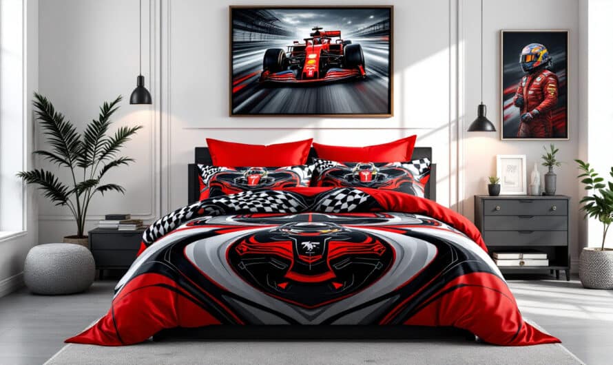 Housse de couette Formule 1 : dormez comme un champion !