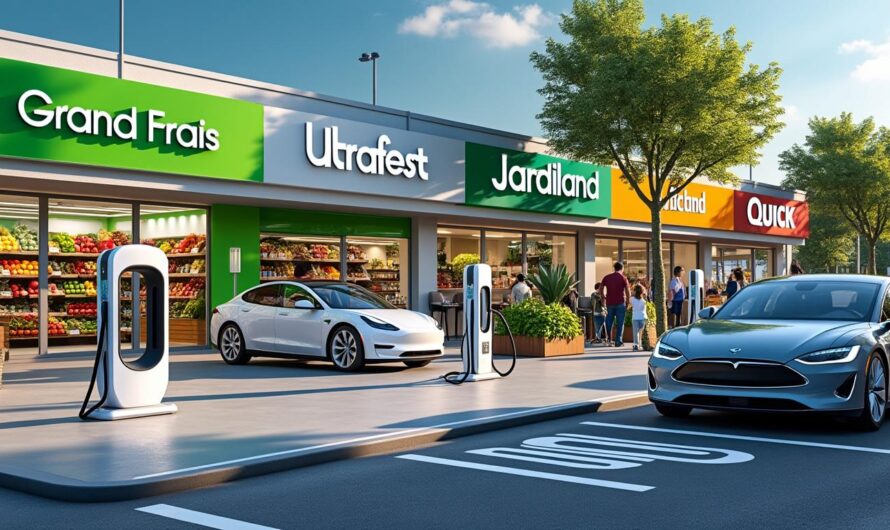 De nouvelles bornes de recharge ultra-rapides pour voitures électriques chez Grand Frais, Jardiland et Quick