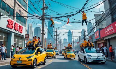 découvrez comment des conducteurs de véhicules électriques en chine utilisent un système astucieux pour siphonner de l'électricité, révélant des pratiques inattendues dans le monde de la mobilité verte.