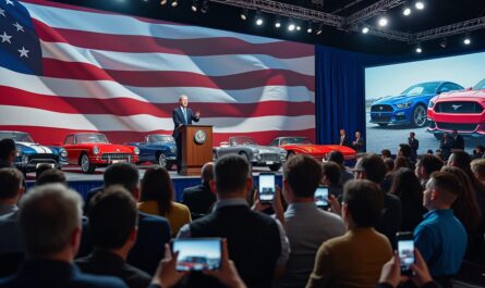 découvrez comment trump annonce le sauvetage officiel de l'industrie automobile américaine et explorez les implications de cette décision. cette déclaration marque-t-elle une guerre ouverte contre les voitures électriques ? plongez dans les enjeux économiques et environnementaux de cette stratégie controversée.