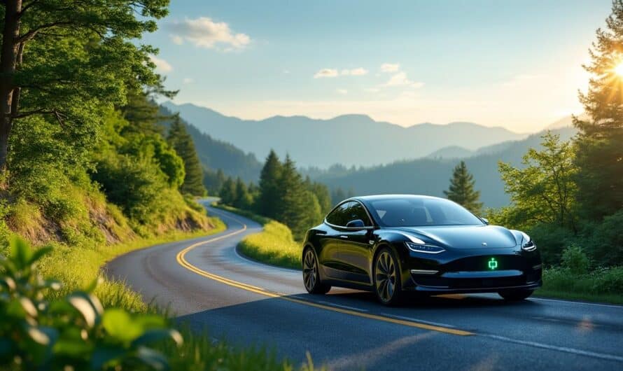 la distance nécessaire pour compenser l’impact environnemental d’une batterie de voiture électrique