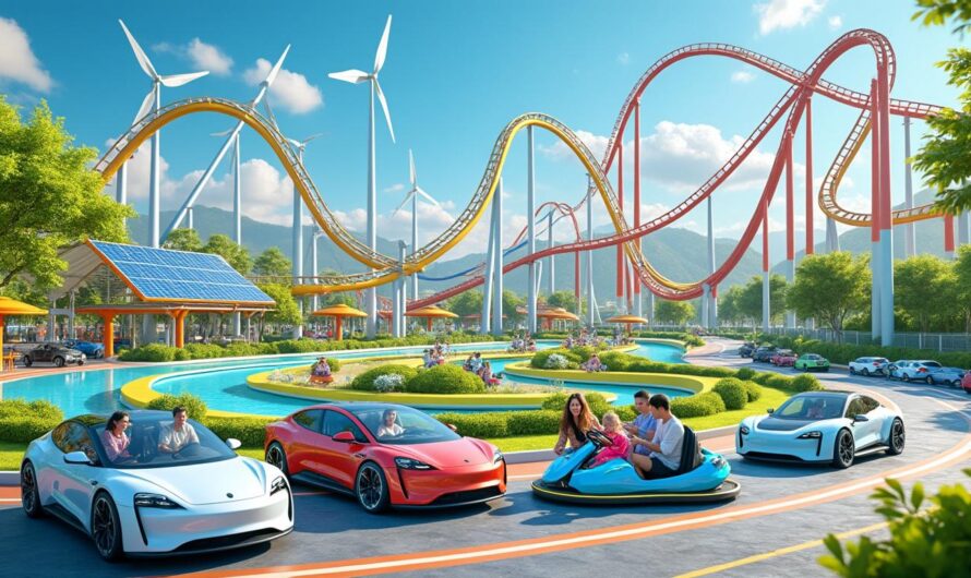 Un parc d&rsquo;attractions dédié aux voitures électriques voit le jour en Chine