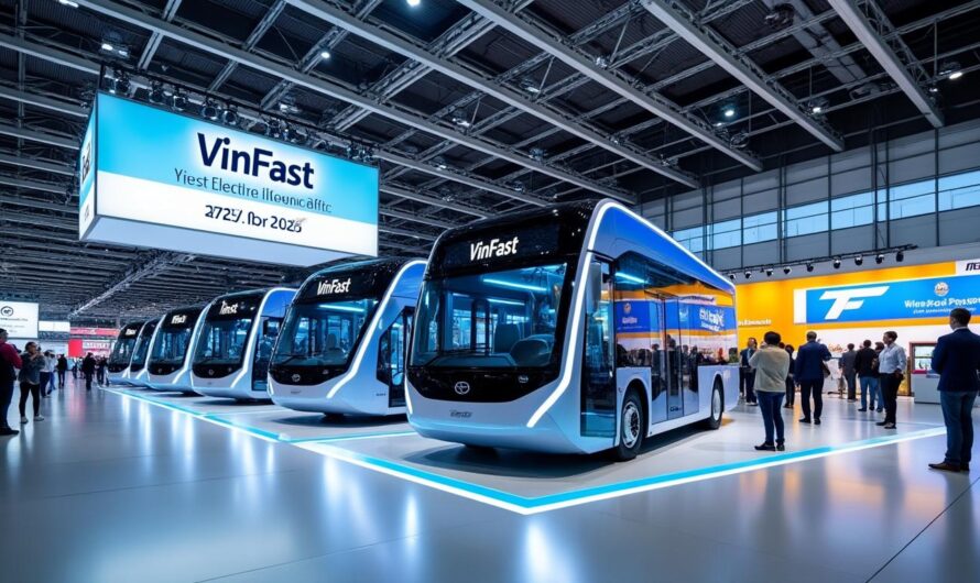 VinFast s&rsquo;apprête à lancer ses bus électriques au Busworld Europe 2025