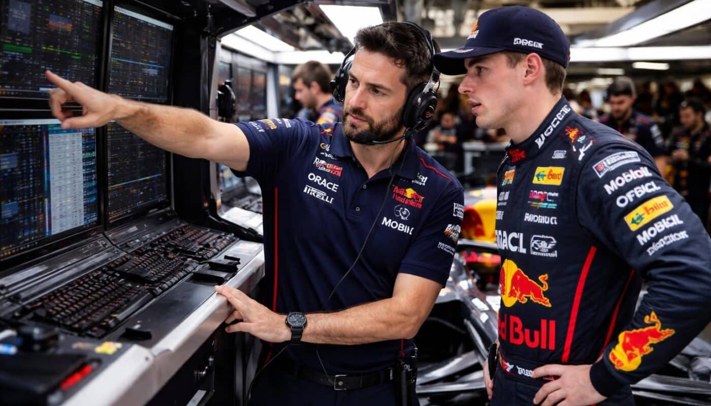 découvrez comment gianpiero lambiase continue d'assurer son rôle clé d'ingénieur de course auprès de max verstappen chez red bull, contribuant à leurs succès en formule 1.