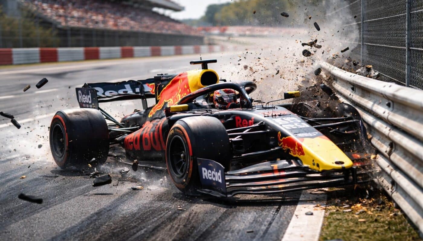 isack hadjar, nouveau pilote red bull, a percuté les barrières lors de la deuxième journée d'essais à barcelone, marquant un début difficile dans la préparation de la saison.