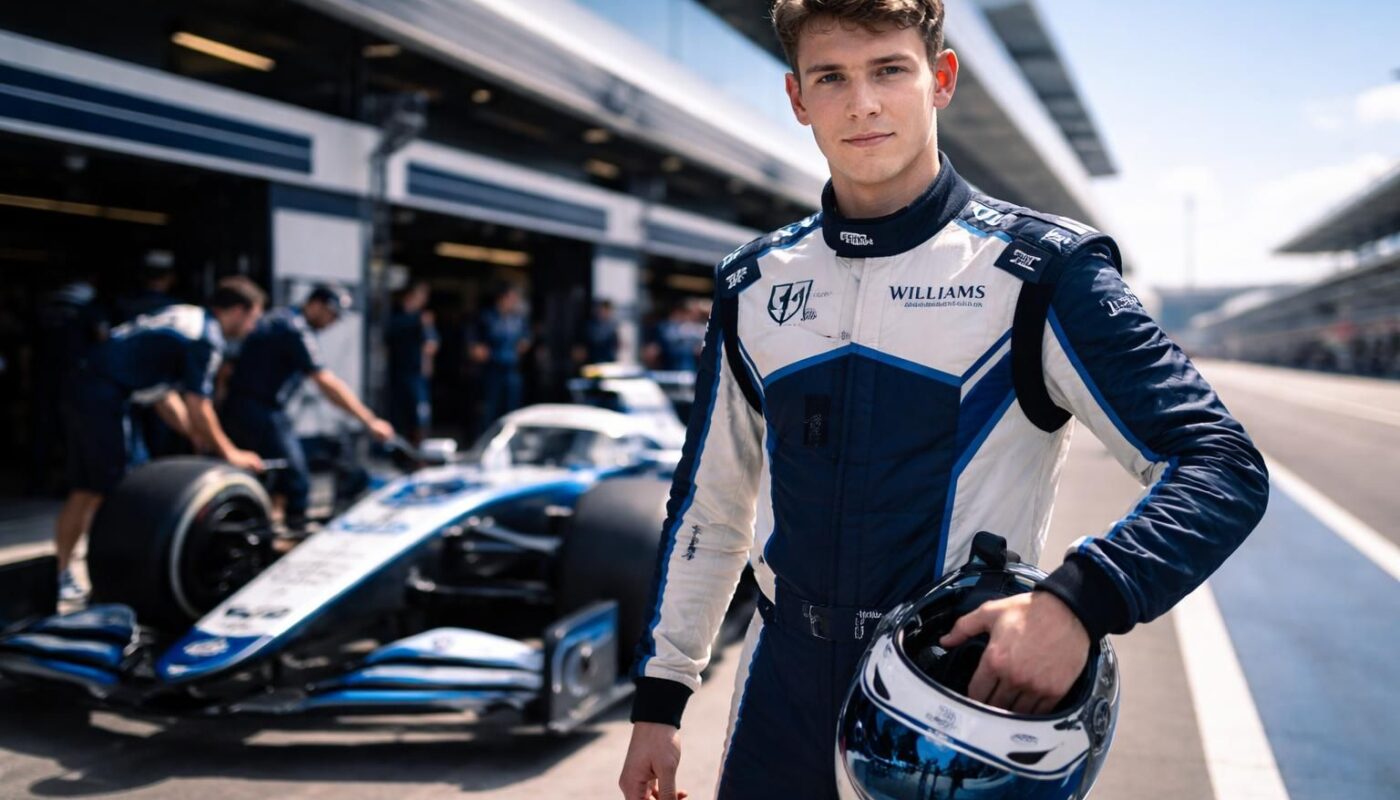 luke browning rejoint l'équipe williams comme pilote de réserve pour la saison 2026, apportant son talent et sa détermination au championnat de formule 1.