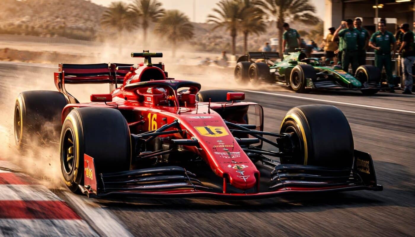 charles leclerc réalise un record impressionnant lors des essais de pré-saison à bahreïn, tandis qu'aston martin connaît une journée difficile marquée par des problèmes techniques.