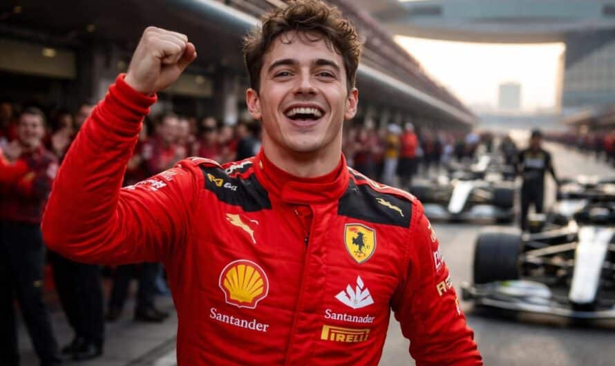 charles leclerc partage son enthousiasme après le grand prix de chine, soulignant que rivaliser avec hamilton et les mercedes est un signe très encourageant pour son avenir en formule 1.