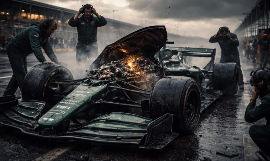 début de saison difficile pour aston martin avec zéro arrivée, vibrations gênantes et critiques sévères sur le moteur honda, une période cauchemardesque pour l'équipe.