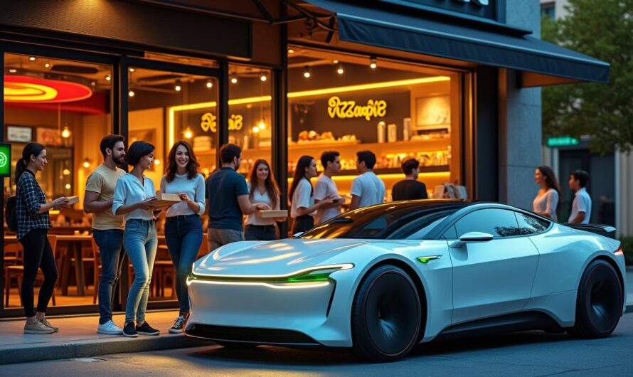 découvrez comment une simple visite pour une pizza s'est transformée en un départ au volant d'une voiture électrique révolutionnaire !