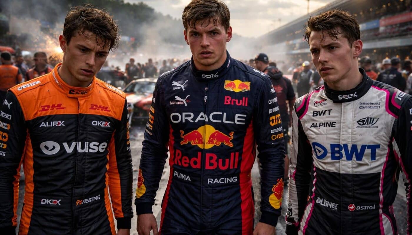 revivez un dimanche cauchemardesque en chine pour lando norris, max verstappen et oscar piastri, les leaders du championnat 2025, avec des rebondissements inattendus et des enjeux cruciaux.