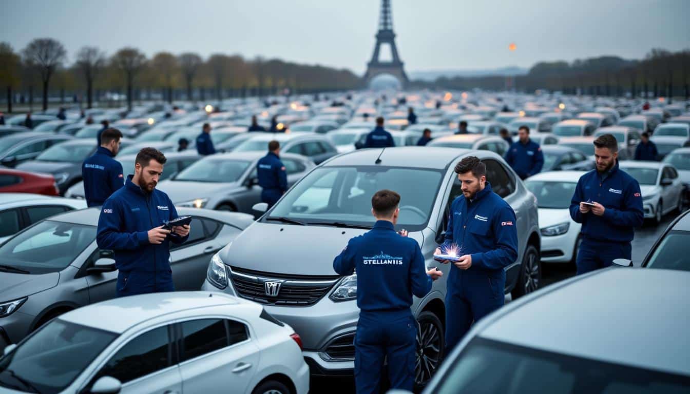 stellantis annonce un rappel massif en france concernant plus de 200 000 véhicules touchés par un problème d'arc électrique, garantissant la sécurité des conducteurs.