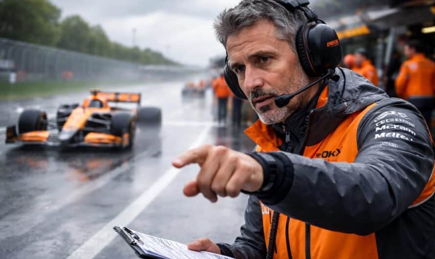 andrea stella explique les raisons derrière le choix des pilotes mclaren pour des pneus intermédiaires lors du grand prix du canada, soulignant l'importance d'analyser cette décision en tenant compte du contexte.