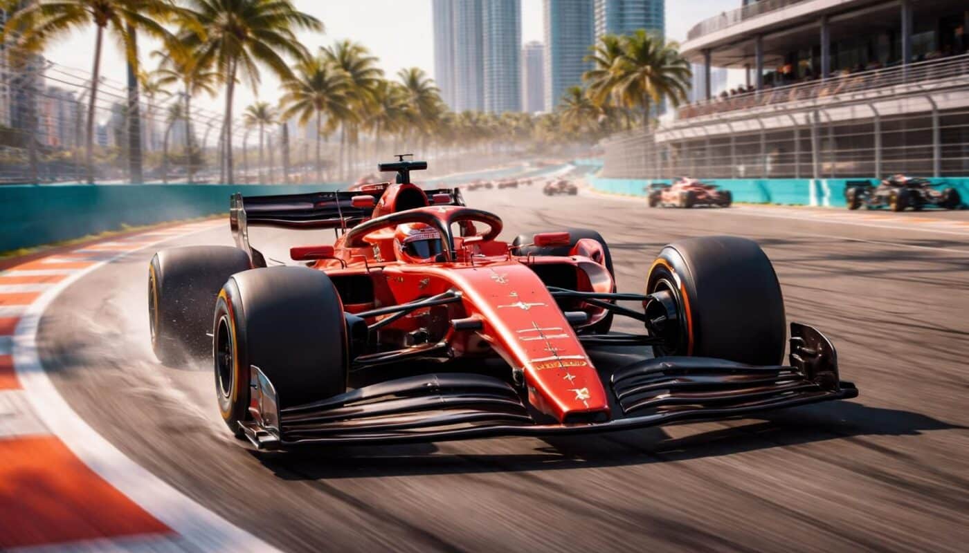 charles leclerc s'impose lors des essais libres du grand prix de miami, tandis que mercedes reste absente du podium, suscitant de nouvelles attentes pour la course.