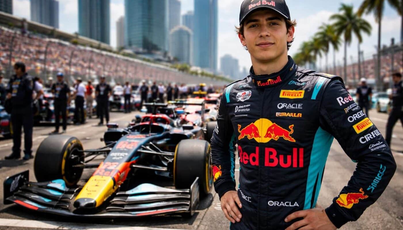 isack hadjar pénalisé lors des qualifications, prendra le départ en 22e position au grand prix de miami, prêt à remonter dans le classement.