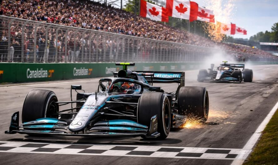 kimi antonelli remporte sa 4e victoire consécutive au grand prix du canada, tandis que george russell subit un abandon majeur impactant son classement au championnat.