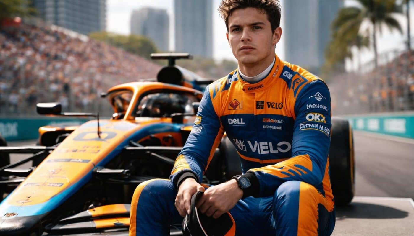 lando norris termine deuxième au grand prix de miami, exprimant sa déception après avoir manqué la victoire de peu.