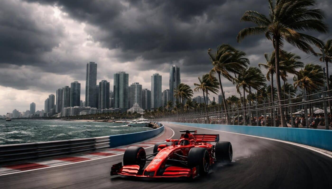 le grand prix de formule 1 à miami pourrait être avancé en raison des prévisions d'orages, impactant le programme de la course et la sécurité des participants.