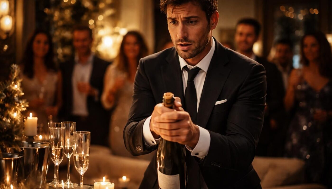 découvrez les origines et les secrets du rituel de la douche au champagne, lié à la peur de ne pas pouvoir ouvrir la bouteille.