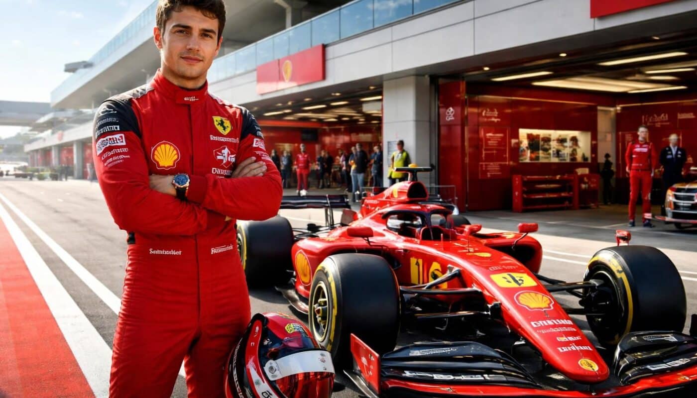 charles leclerc signe un contrat à long terme avec ferrari, garantissant un avenir stable et prometteur chez l'écurie italienne pour plusieurs saisons.
