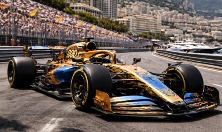 mclaren célèbre son 1000e grand prix à monaco avec une livrée spéciale et emblématique, marquant un moment historique pour l'équipe de formule 1.