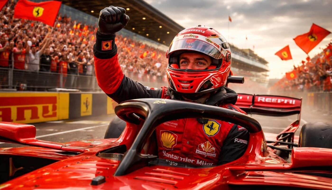 découvrez comment la victoire opportune de leclerc relance sa saison et ravive les espoirs pour le championnat.