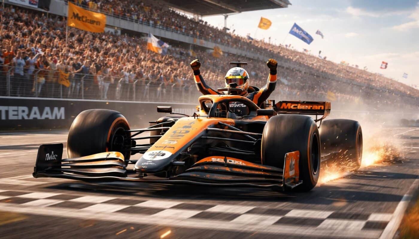 lando norris remporte sa deuxième victoire consécutive, ravivant la lutte pour le titre de champion dans une course palpitante.