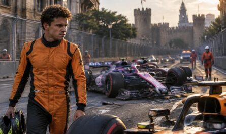 au gp d’azerbaïdjan, lando norris s’emporte après l’accident de franco colapinto et critique vivement son pilotage, qu’il juge indigne de la f1.
