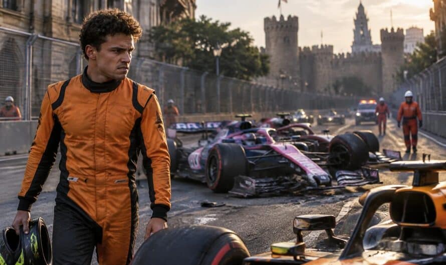 au gp d’azerbaïdjan, lando norris s’emporte après l’accident de franco colapinto et critique vivement son pilotage, qu’il juge indigne de la f1.