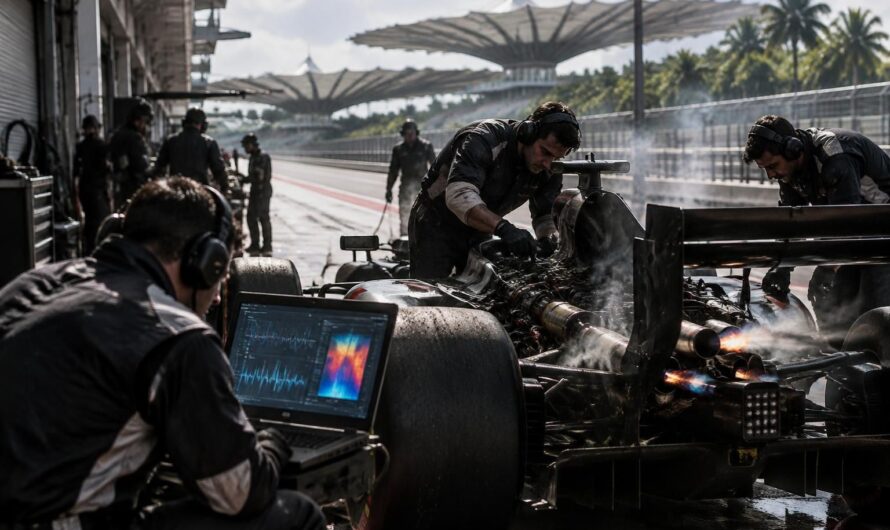à sepang, un bug technique fait redouter des ratés moteur et soulève des inquiétudes sur la fiabilité des machines.