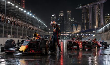 à singapour, max verstappen décroche sa 50e pole position en formule 1 et s’élancera devant les deux ferrari. découvrez la grille de départ.