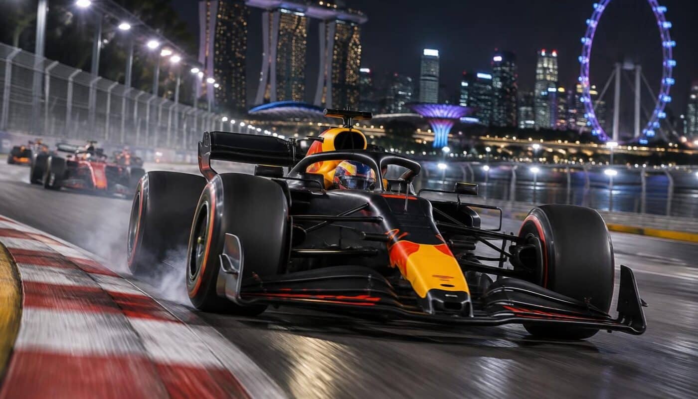 à singapour, max verstappen met fin à sa malédiction avec une performance magistrale et s’impose lors d’une démonstration de force.