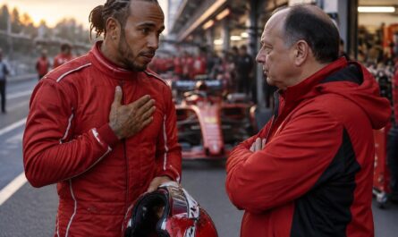 après avoir refusé de rentrer aux stands, lewis hamilton s’est excusé auprès de son équipe, révèle frédéric vasseur.