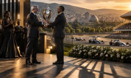 amnesty international accuse la formule 1 de contribuer au sportwashing au rwanda en y remettant un trophée, alors que le pays ambitionne d’accueillir un grand prix.