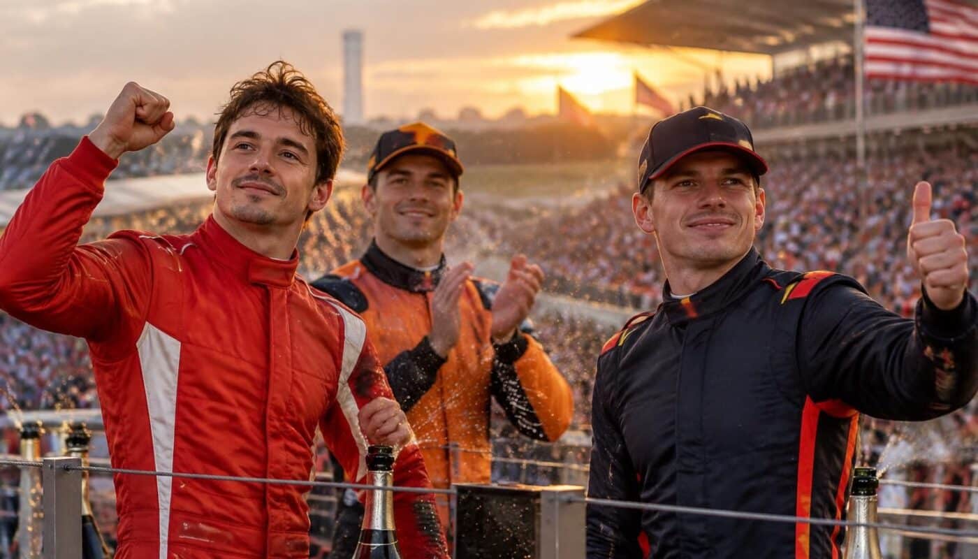après leur podium au grand prix des états-unis, charles leclerc et max verstappen relancent la lutte pour la deuxième place du championnat.