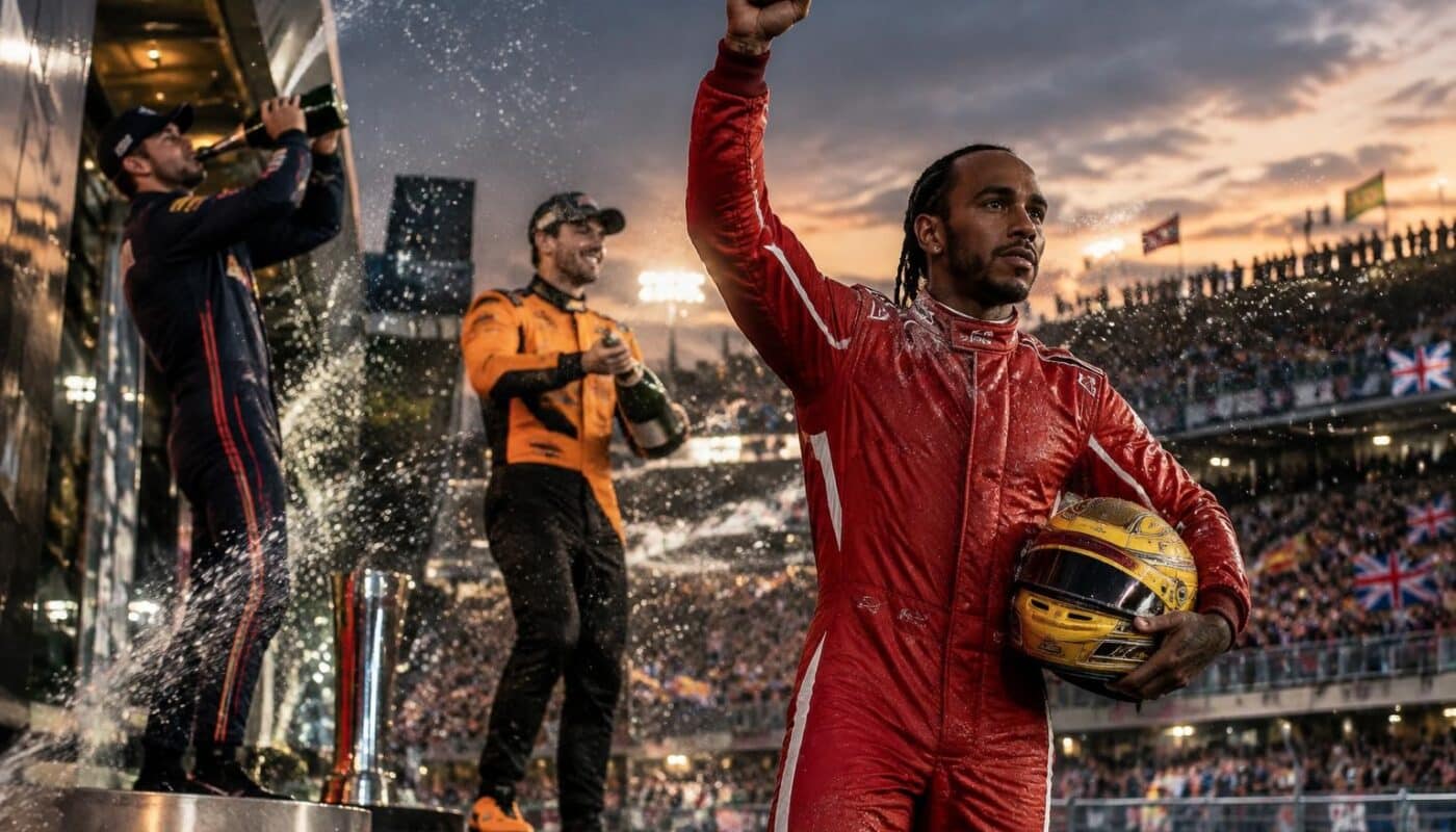 lewis hamilton signe une remontée spectaculaire et décroche une place sur le podium au terme d’une course riche en rebondissements.