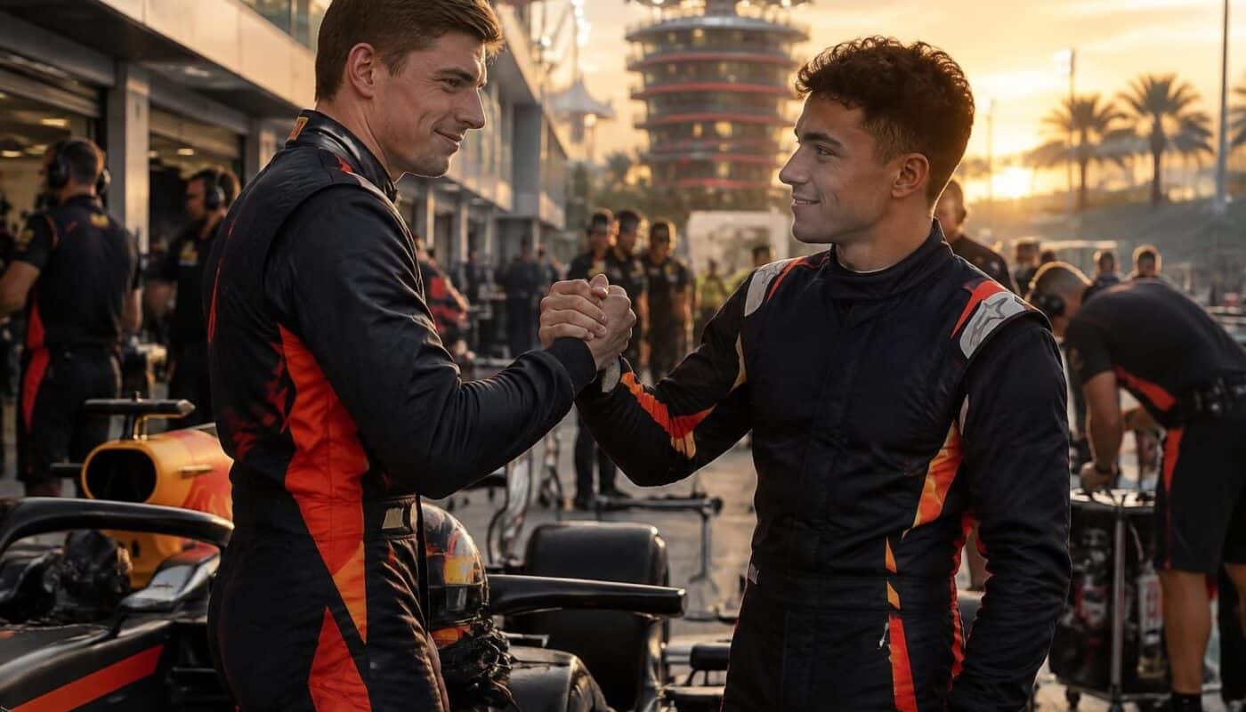 verstappen décroche la pole, hadjar remonte et le duo affiche sa complicité : red bull aborde le grand prix de bahreïn avec confiance.