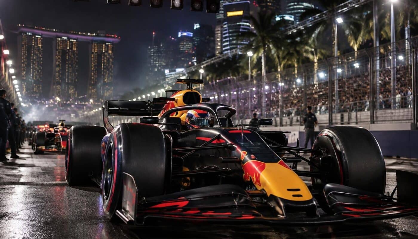 en pole à singapour, max verstappen vise une première victoire sur le circuit urbain et une nouvelle occasion de briller avec red bull.
